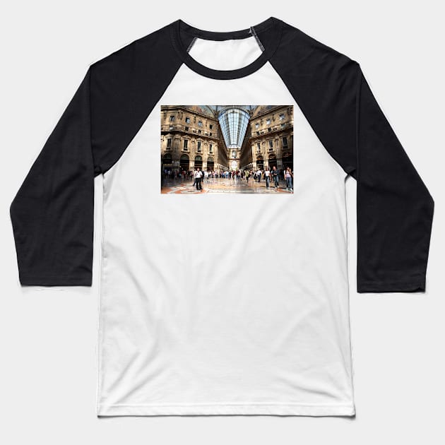 The Galleria Vittorio Emanuele II Baseball T-Shirt by annalisa56